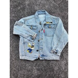 Popeyes Jeans Youth‎ Denim Jean Jacket Graphic Size 8